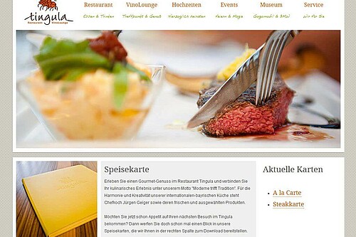 Restaurant-Website mit TYPO3
