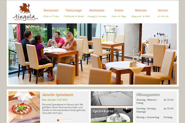 Restaurant-Website mit TYPO3