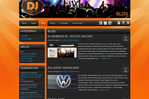 DJ-Portal in TYPO3