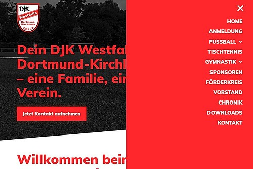 Relaunch DJK Westfalia Kirchlinde mit TYPO3